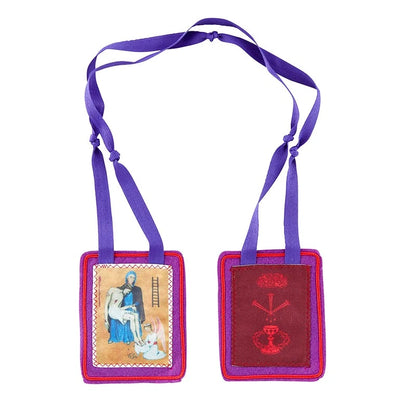Large Benediction and Protection Purple Scapular