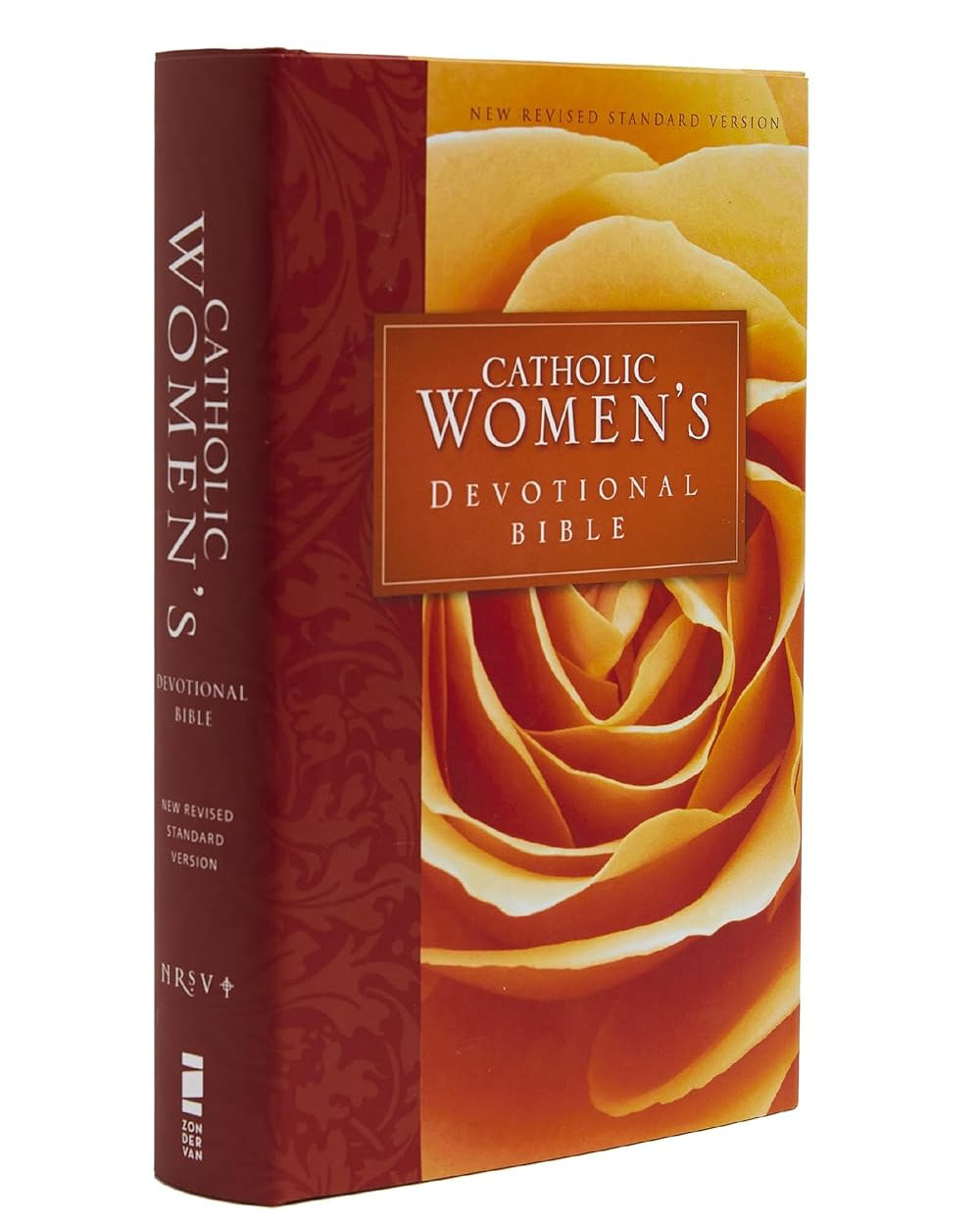 Catholic Women's Devotional Bible with rose design on cover
