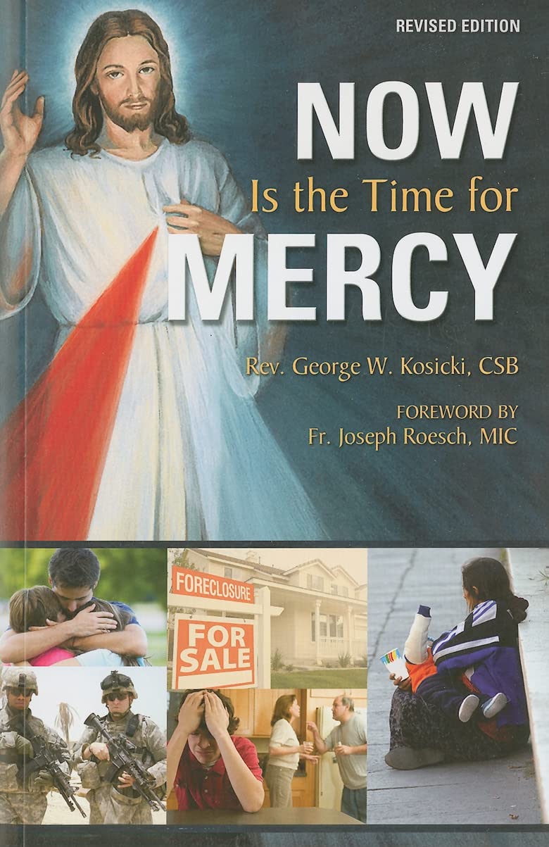 Book cover of 'Now Is the Time for Mercy' with images of people in various situations.