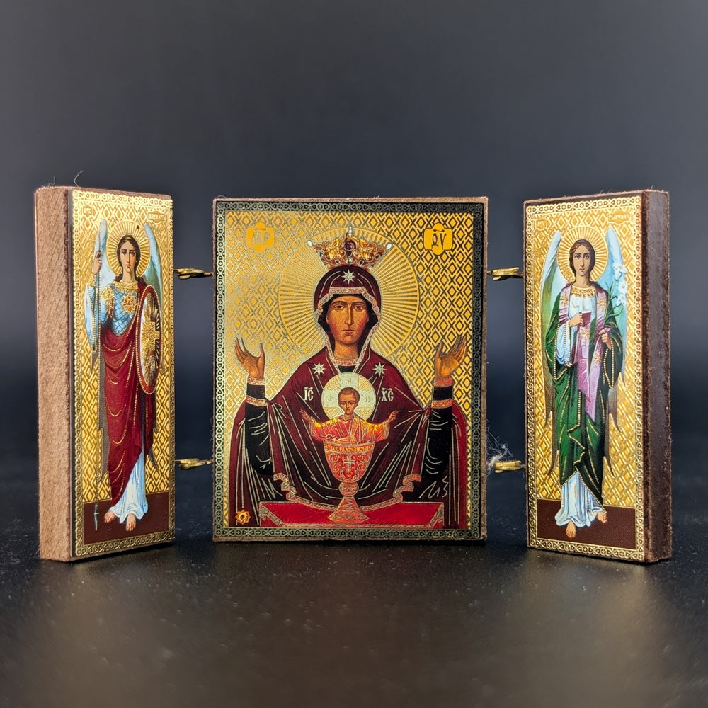 Imán del Icono Tríptico del Cáliz Inagotable