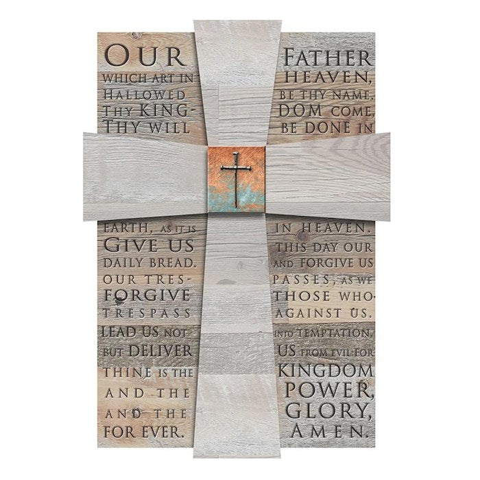 Our Father Prayer Wall Plaque 9.75" x 6.75"