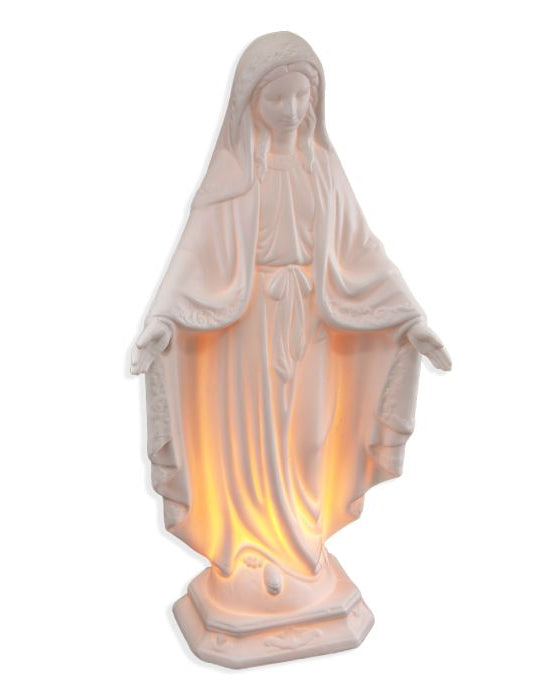 Joseph's Studio Gartenstatue ‚Our Lady Of Grace‘ – Geschnitzte Religiöse Outdoor-Dekoration, 36,2 Cm, Aus Wetterfestem Harz