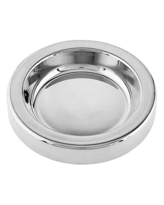 Communion Tray Center Bread Plate Stainless Steel 4-3/4"