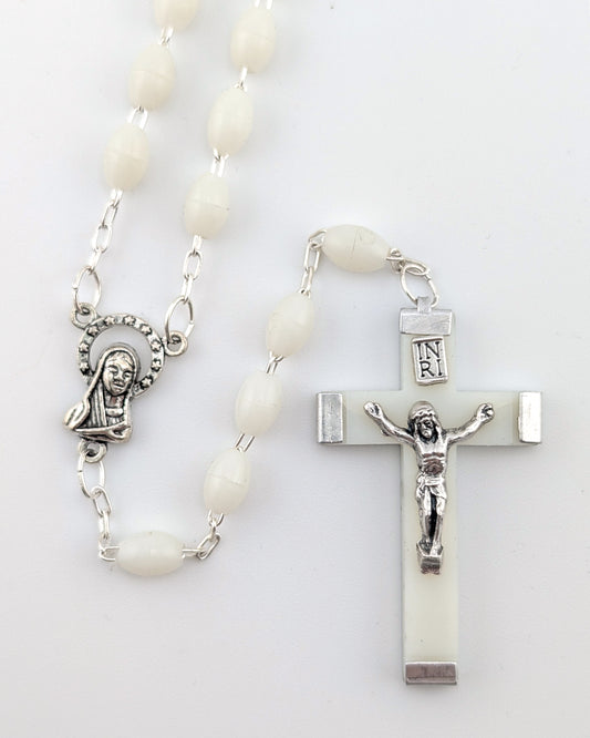 Chapelet Lumineux 5x7mm avec Crucifix Lumineux
