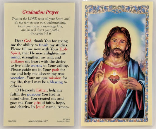 Graduation Prayer Holy Card