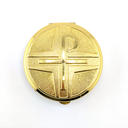 Polished Brass Chi Rho Communion Pyx