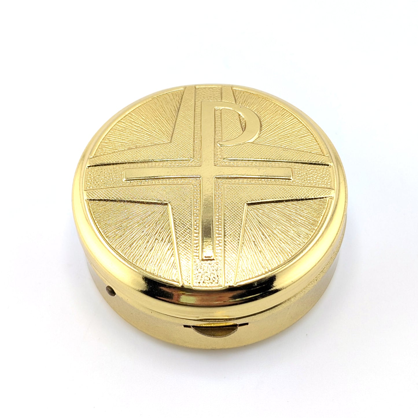 Polished Brass Chi Rho Communion Pyx