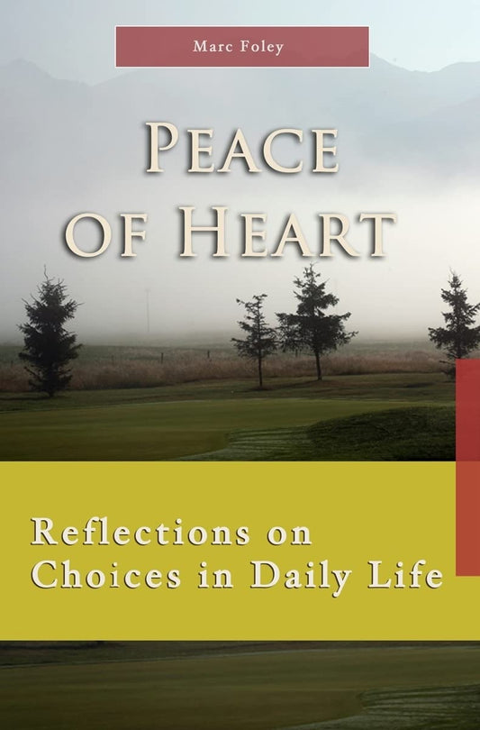 Book cover of 'Peace of Heart' with a scenic background