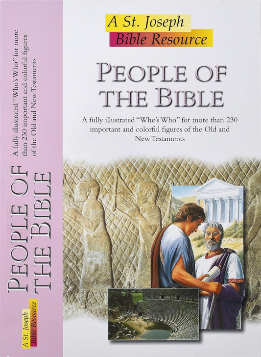 Book cover of 'People of the Bible' by St. Joseph Bible Resource with illustrations and text.