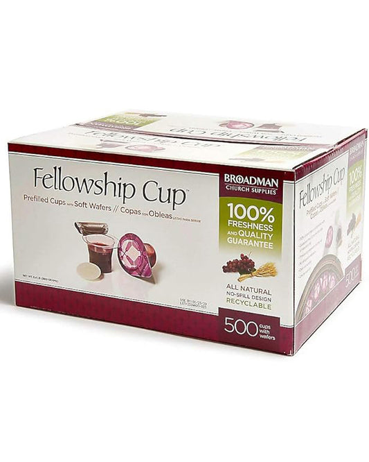Box of Fellowship Cup with branding and product details on a white background