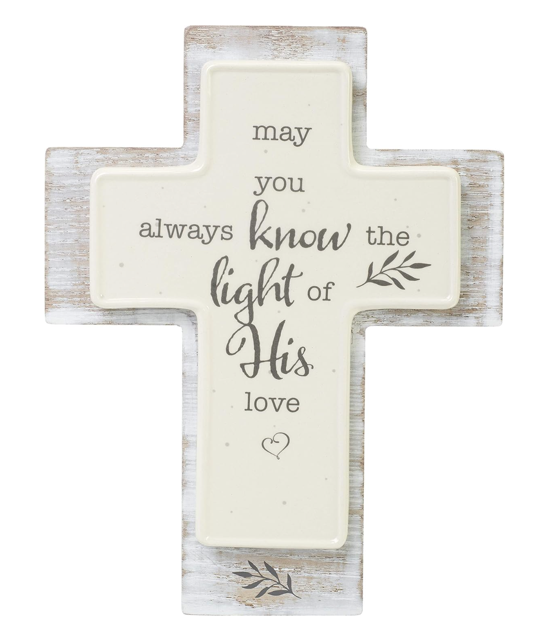 Precious Moments: May You Always Know the Light of His Love Wall Cross 8"
