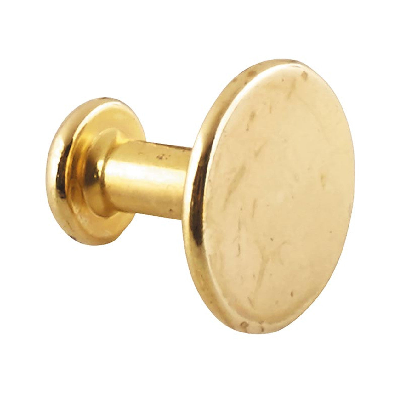 Gold cylindrical object on a white background