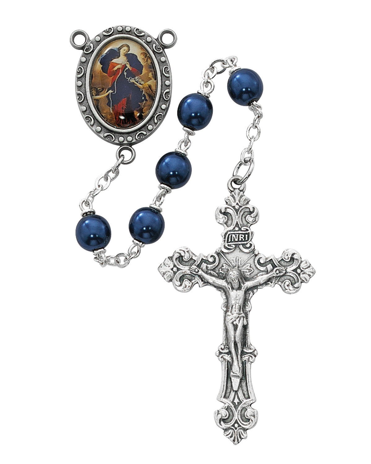 Blue Our Lady Undoer of Knots Rosary