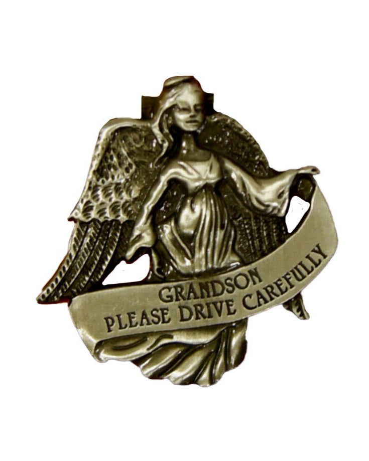 Guardian Angel Auto Visor Clip: Grandson