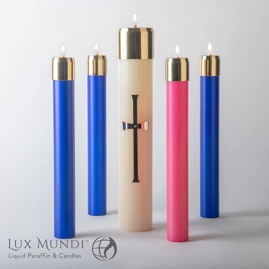 Velas de Adviento rellenables Lux Mundi