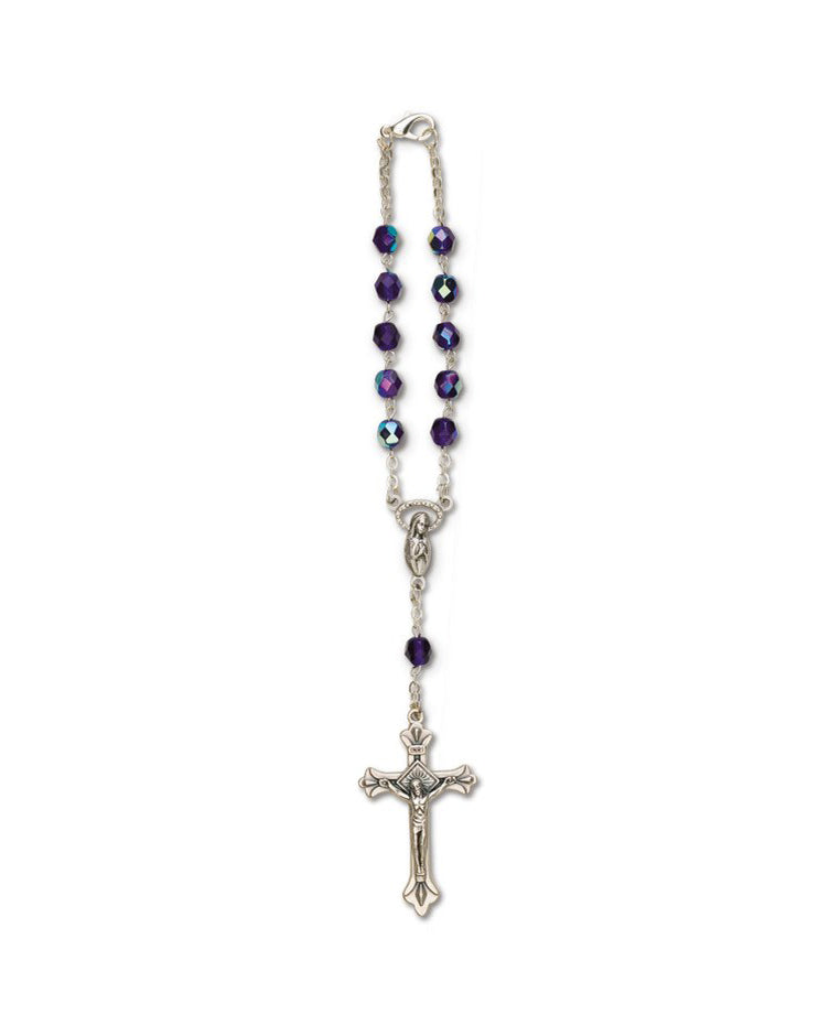 Dark Blue Auto Rosary