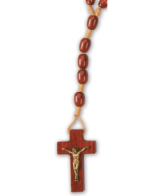 Wooden Crucifix Rosary
