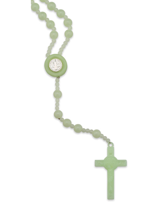 Plastic Luminous St. Benedict Rosary