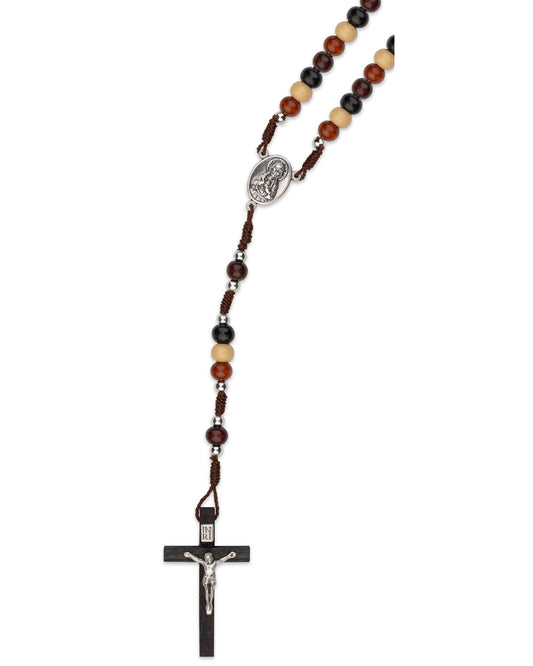 Wooden Our Lady of Mount Carmel Rosary