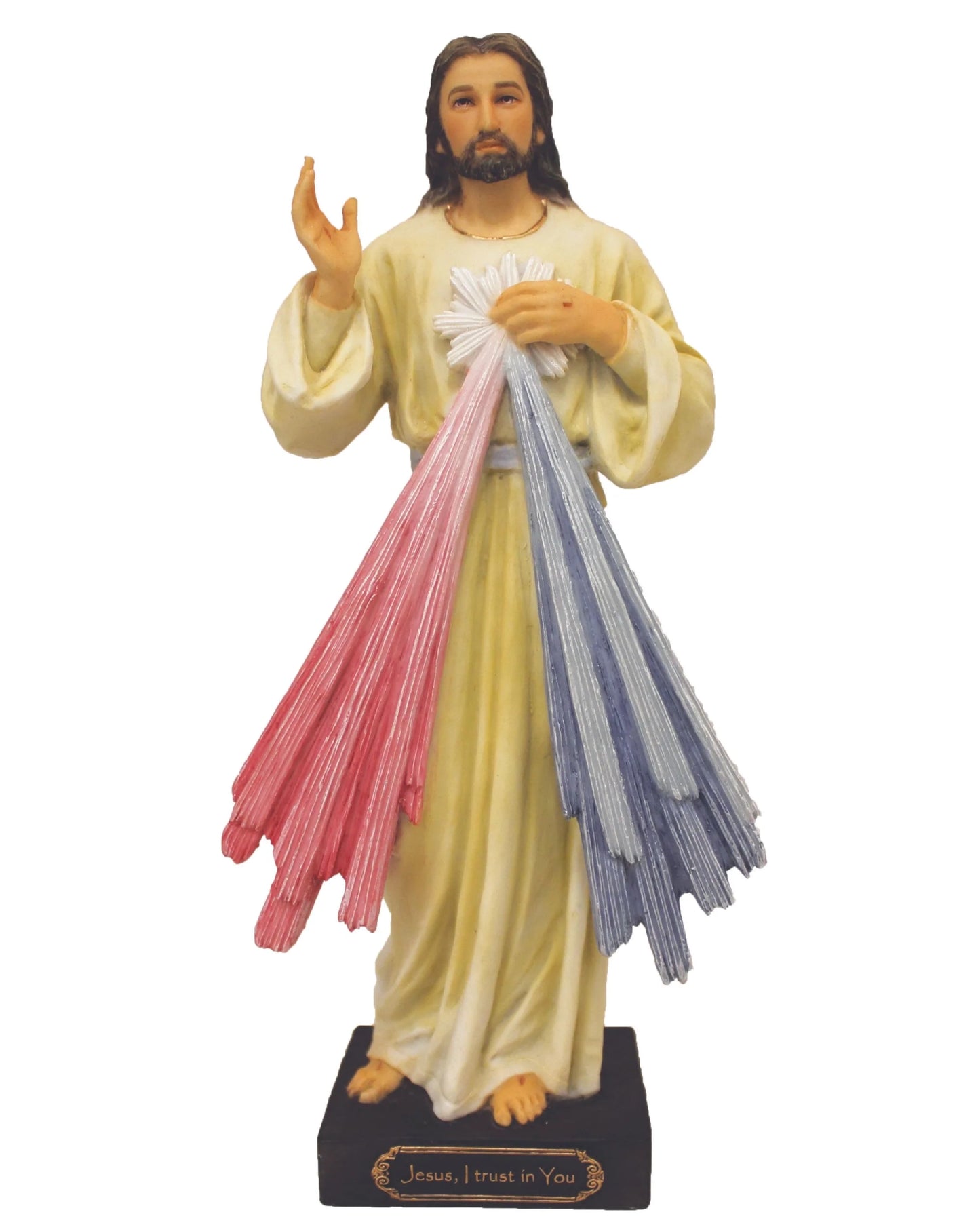 Hand-Painted Divine Mercy Statue 8"
