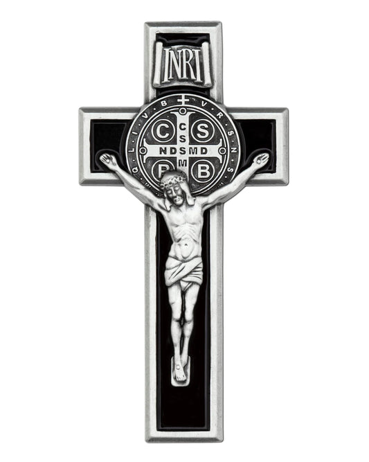 Saint Benedict Crucifix Auto Visor Clip 3"
