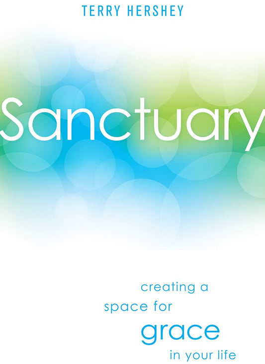 Book cover of 'Sanctuary' by Terry Hershey with a gradient background