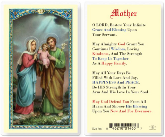 Prayer For Mother Holy Card