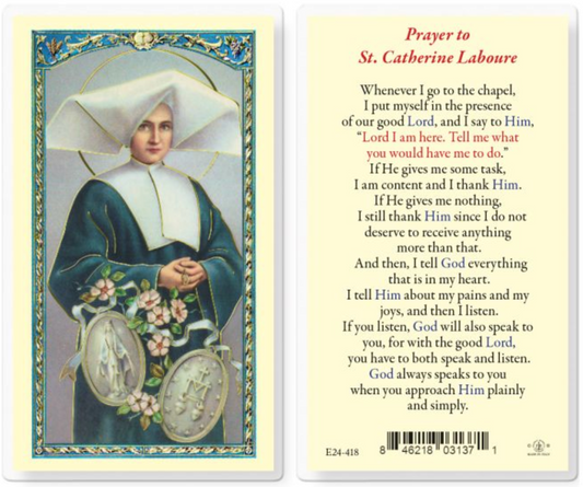 Saint Catherine Laboure Holy Card