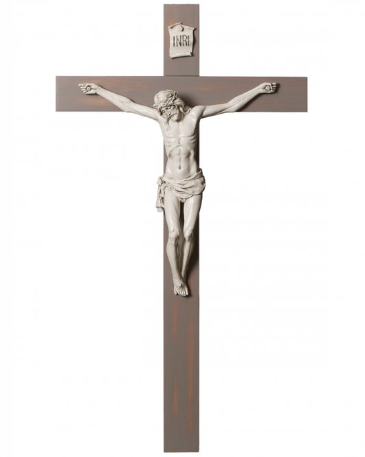Fontanini Grey Oak Crucifix 40"