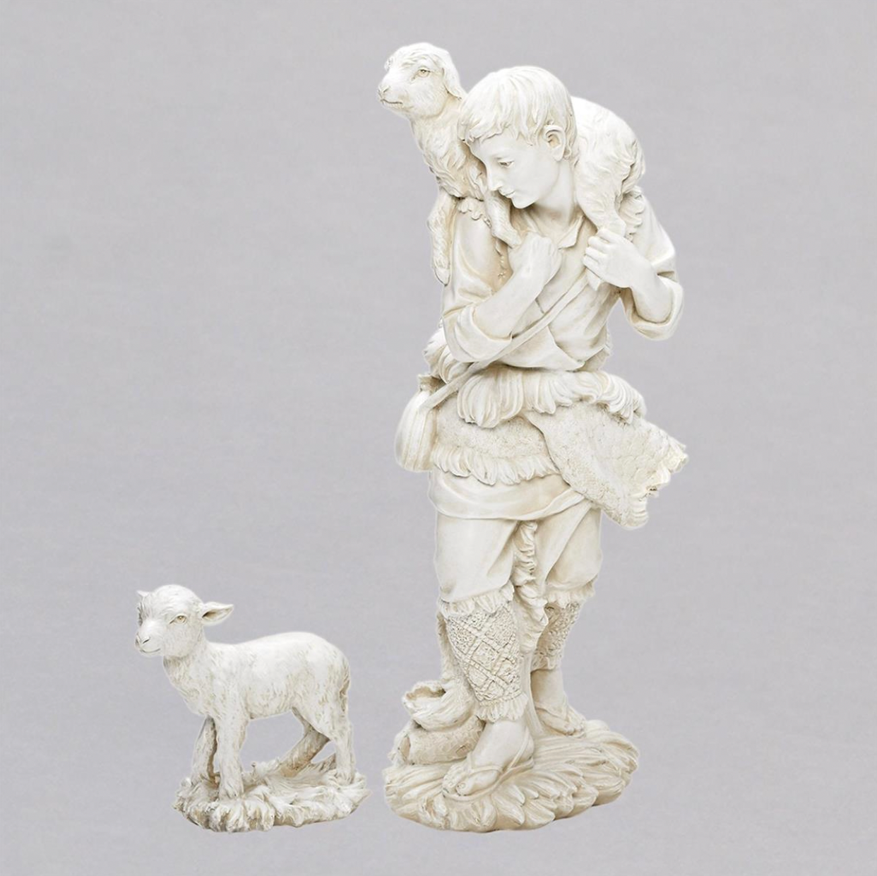 Indoor/Outdoor Ivory Nativity Set, 27" Scale