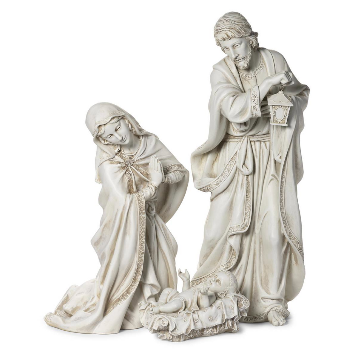 Holy Family Garden Statue 21" Scale, 3-Piece Set