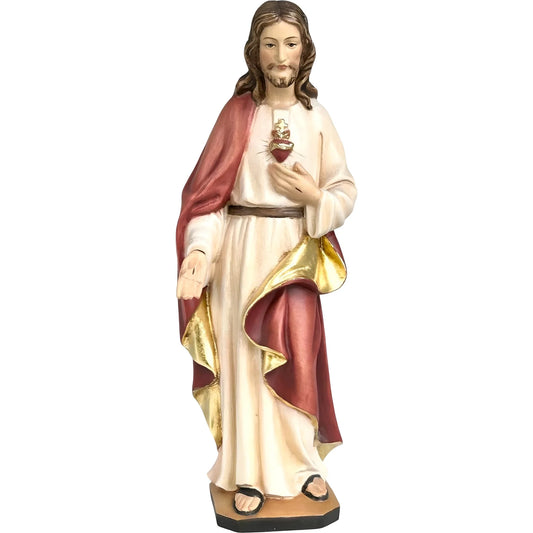 Sacred Heart of Jesus Hand-Painted Sculpture, 60cm