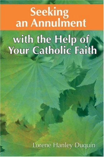 Book cover with green leaves and text about seeking an annulment with Catholic faith