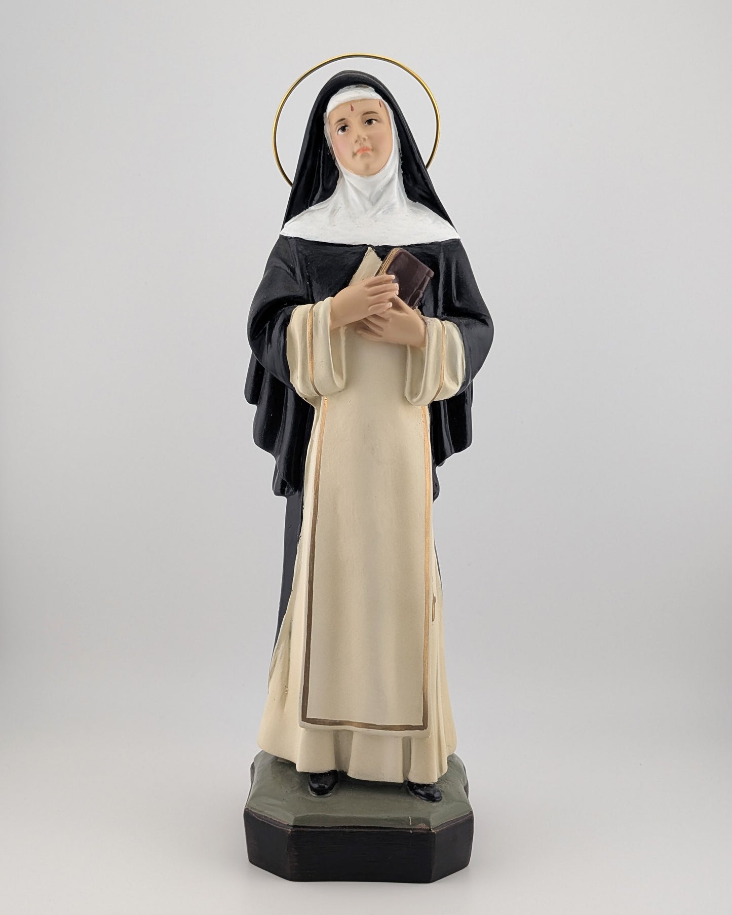 St. Catherine with Book Statue 12"
