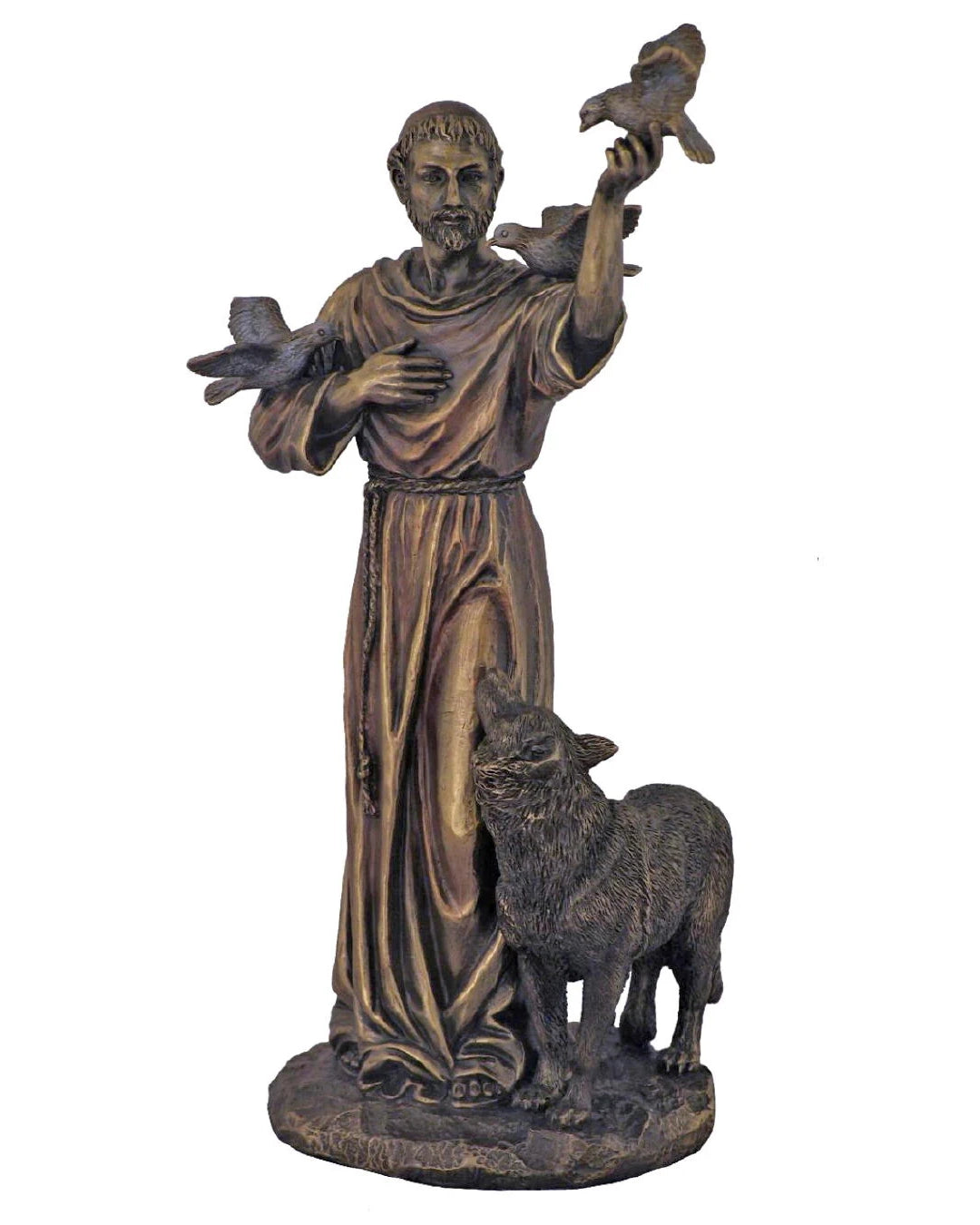 St. Francis with Animals Statue 10.5"