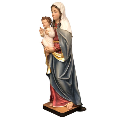 Notre-Dame de l'Espérance avec l'Enfant Jésus, Statue Peinte à la Main, 60 cm