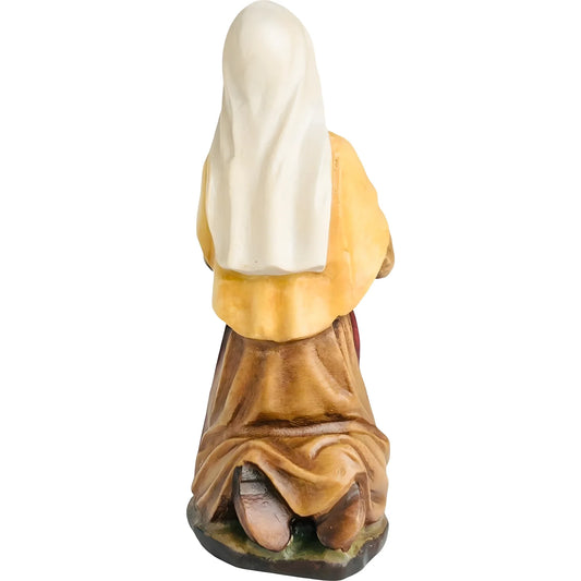 St. Bernadette Kneeling Val Gardena Wood | Sacred Sculpture