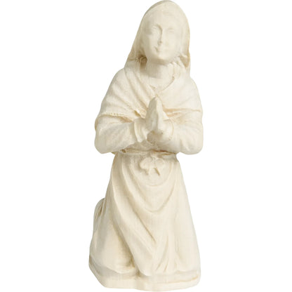 Santa Bernadette arrodillada Madera de Val Gardena | Escultura Sacra