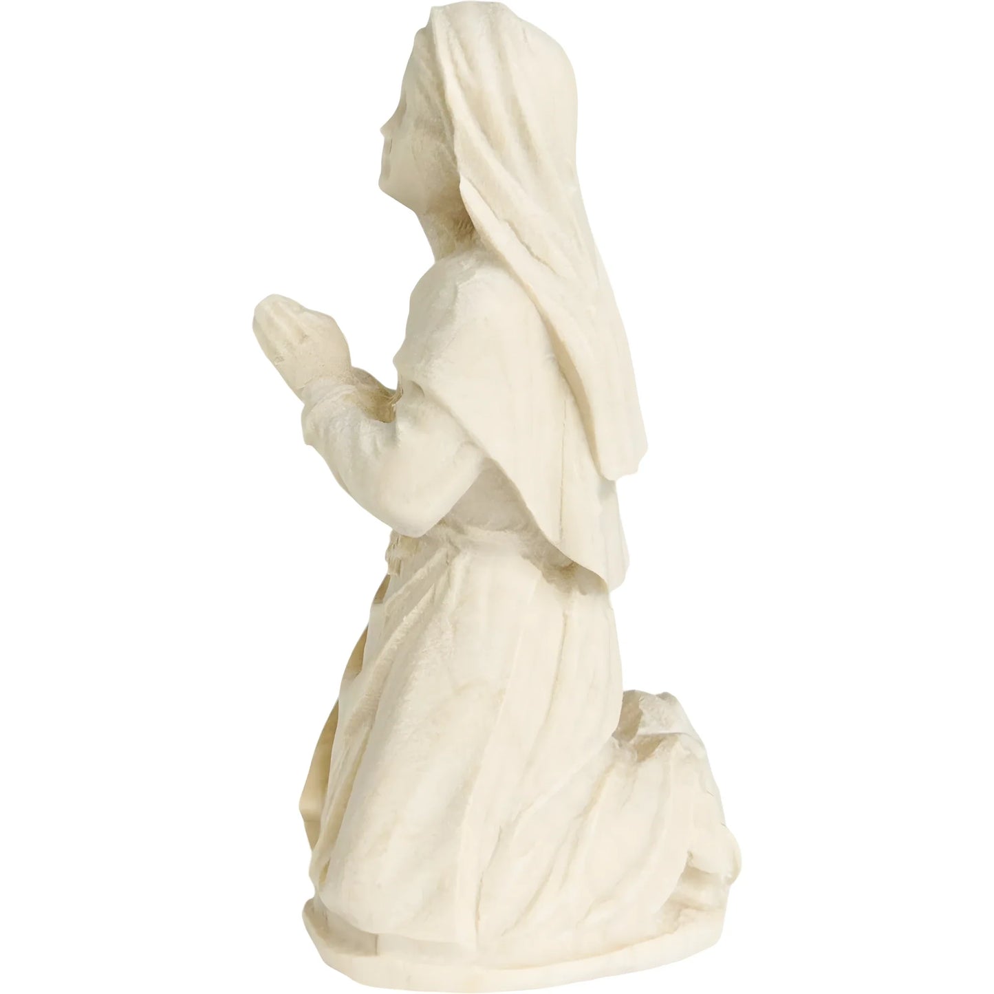 Santa Bernadette arrodillada Madera de Val Gardena | Escultura Sacra
