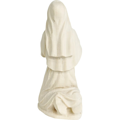 Santa Bernadette arrodillada Madera de Val Gardena | Escultura Sacra