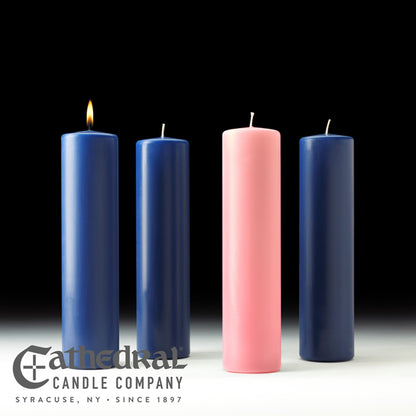 Stearine Pillar Church Advent Candle Sets (3x12)
