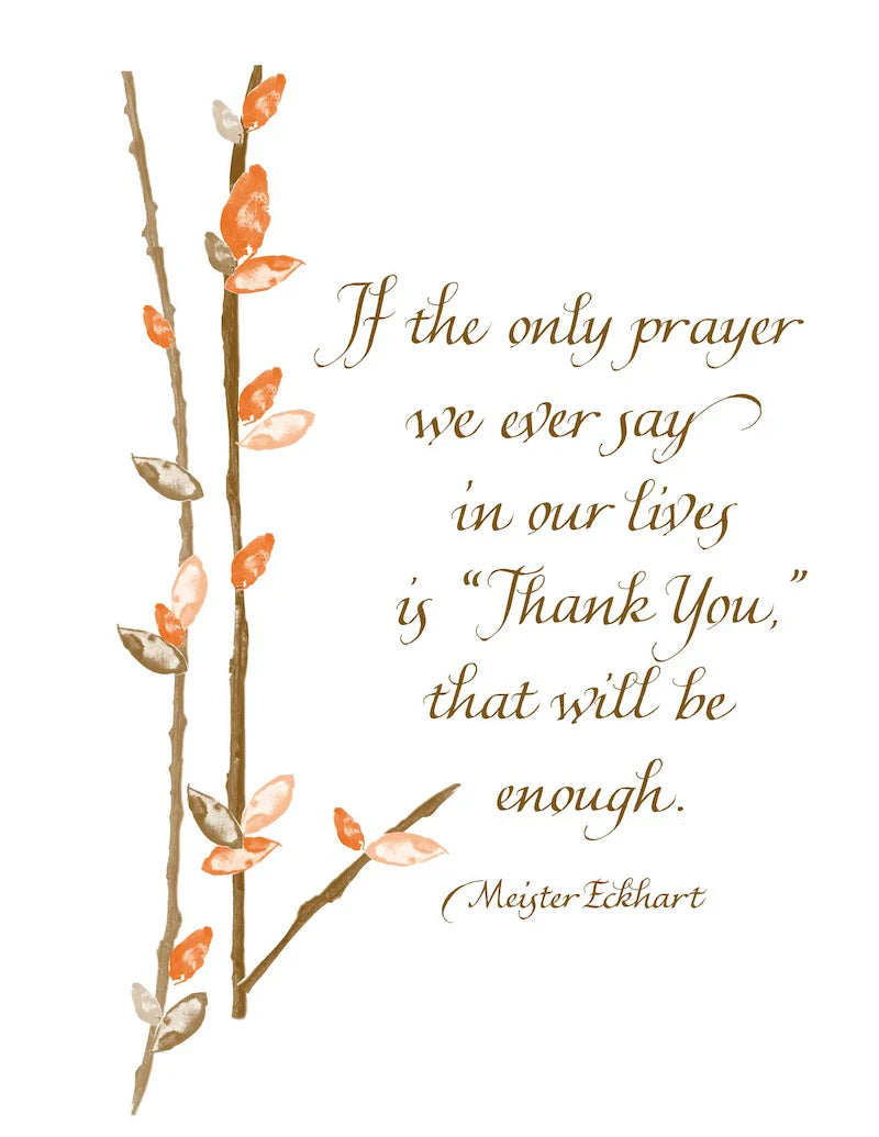 Meister Eckhart Thank You Greeting Card
