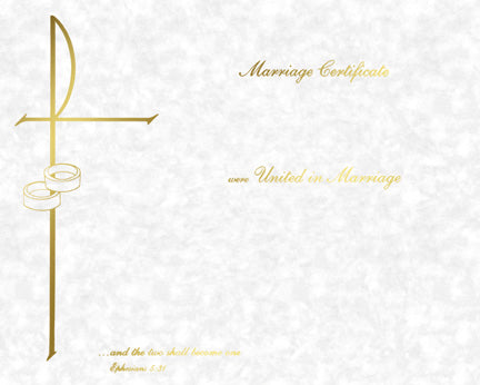 Collection Parchemin : Certificat de mariage