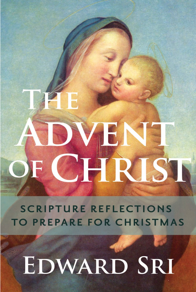 Cover of the book 'The Advent of Christ' featuring an artistic depiction of the Virgin Mary holding baby Jesus.