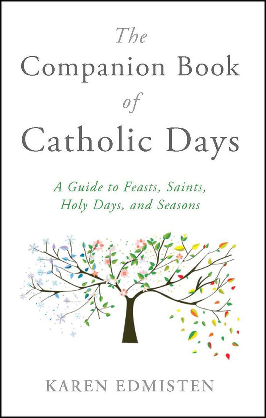 Book cover of 'The Companion Book of Catholic Days' with a tree illustration and text.