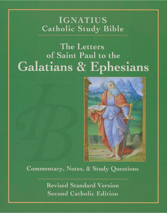 Book cover of 'The Letters of Saint Paul to the Galatians & Ephesians' from the Ignatius Catholic Study Bible.