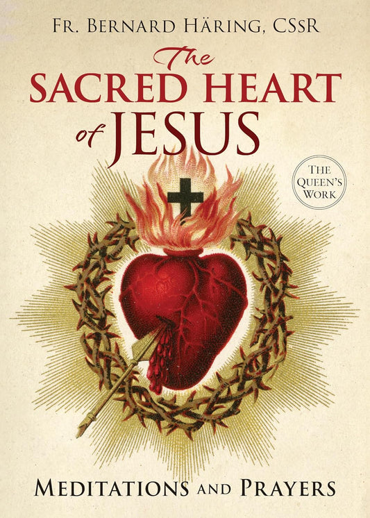 Book cover of 'The Sacred Heart of Jesus' with a heart design and text.