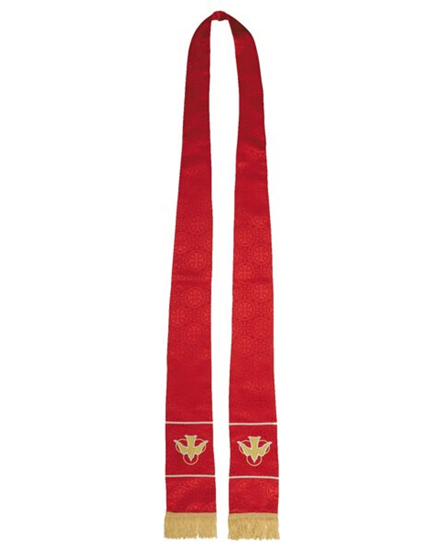 Maltese Cross Jacquard Priest Stole