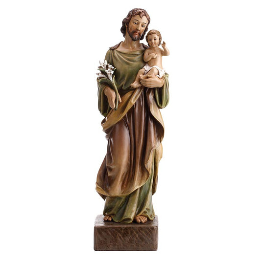 Estatua de San José y el Niño de 56 cm