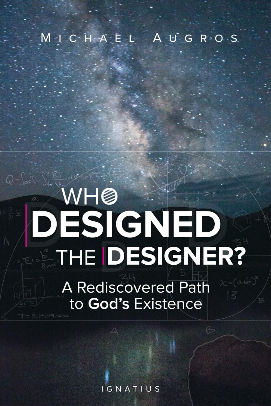 Book cover of 'Who Designed the Designer?' with celestial background